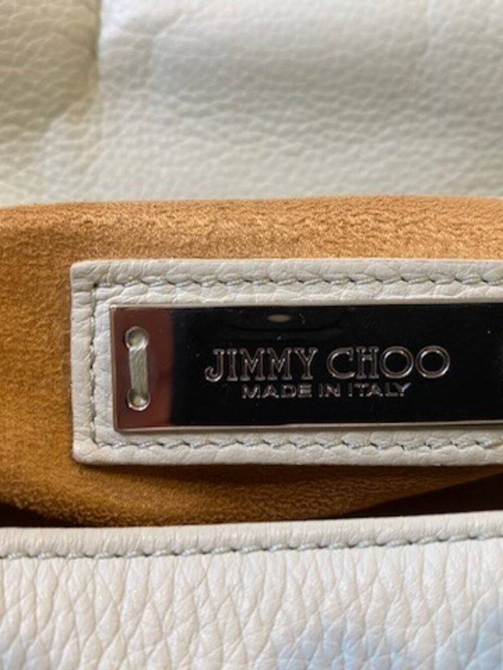 Jimmy Choo Rosalie Leather & Suede 2 Way Crossbody Tote Bag Light Green - Picture 14 of 16